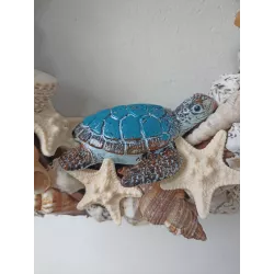 Ręcznie robiony wianek wieniec dekoracyjny z muszelkami i żółtwiem