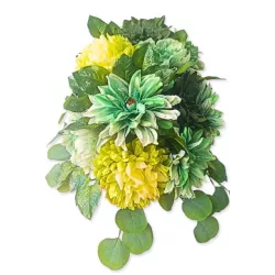 Stroik na cmentarz premium chryzantemy| Wszystkich Świętych | Stabilizowany