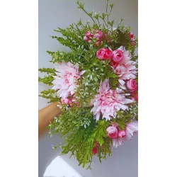 Wiązanka nagrobna różowa| Wszystkich Świętych | Stabilizowana