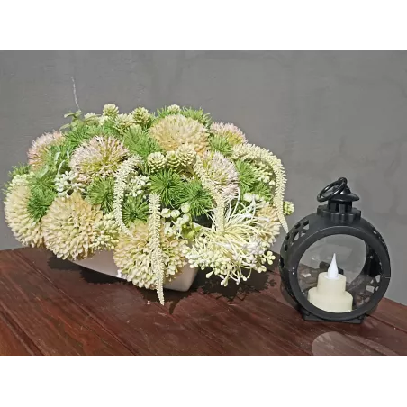 Stroik Nagrobny na Wszystkich Świętych | Stabilizowany | Kwiaty Jak Żywe