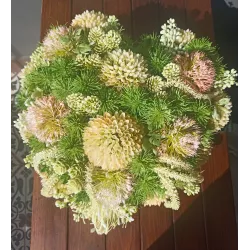 Stroik Nagrobny na Wszystkich Świętych | Stabilizowany | Kwiaty Jak Żywe