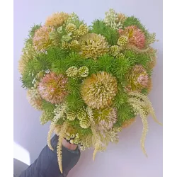 Stroik Nagrobny na Wszystkich Świętych | Stabilizowany | Kwiaty Jak Żywe