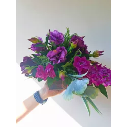 Komplet nagrobny PREMIUM 3-częściowy bukiety jak żywe + znicz na cmentarz