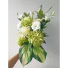 Bukiet do wazonu na cmentarz – stabilizowany – kalle, eustomy, chryzantemy