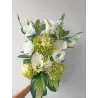 Bukiet do wazonu na cmentarz – stabilizowany – kalle, eustomy, chryzantemy