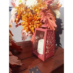 Komplet nagrobny: bukiet do wazonu + leżący 50×50 + lampion LED