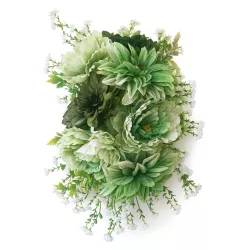 Stroik nagrobny podłużny zielono-biały - Wszystkich Świętych