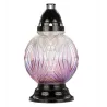 Duży znicz kula szklany 32cm różowo-fioletowy