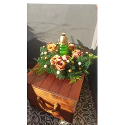 Stroik Świateczny Boże Narodzenie Bożonarodzeniowy Na Grób Cmentarz Pomnik