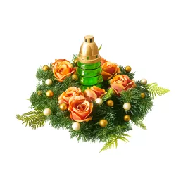 Stroik Świateczny Boże Narodzenie Bożonarodzeniowy Na Grób Cmentarz Pomnik