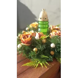 Stroik Świateczny Boże Narodzenie Bożonarodzeniowy Na Grób Cmentarz Pomnik