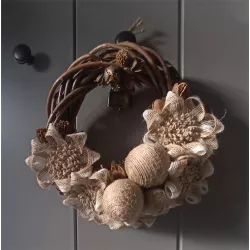 Eko Wianek Bożonarodzeniowy Handmade – Naturalna Ozdoba W Stylu Rustykalnym