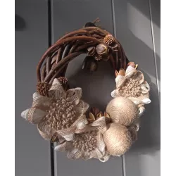 Eko Wianek Bożonarodzeniowy Handmade – Naturalna Ozdoba W Stylu Rustykalnym