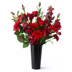 Elegancki Bukiet Nagrobny do Wazonu we Wkładzie na Walentynki