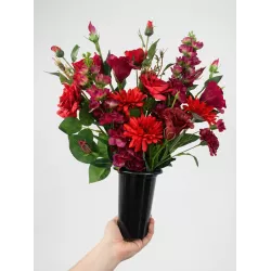 Elegancki Bukiet Nagrobny do Wazonu we Wkładzie na Walentynki