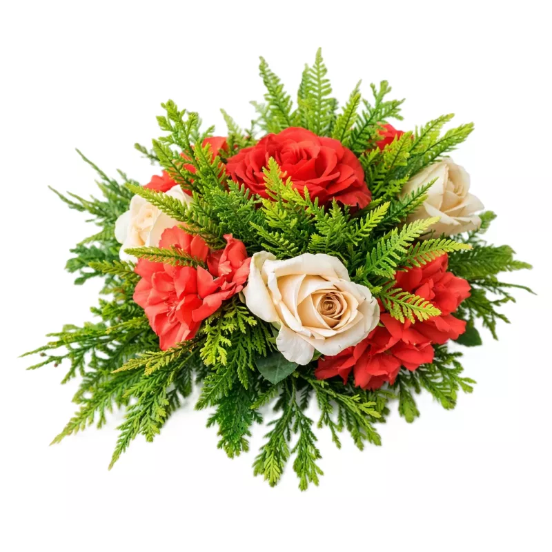 Stroik Zimowy Całoroczny Wiązanka Na Grób Cmentarz Pomnik