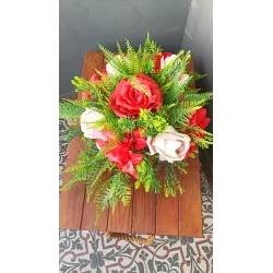 Stroik Zimowy Całoroczny Wiązanka Na Grób Cmentarz Pomnik