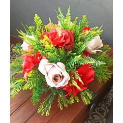 Stroik Zimowy Całoroczny Wiązanka Na Grób Cmentarz Pomnik