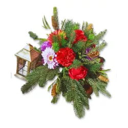 Stroik Świateczny Boże Narodzenie Bożonarodzeniowy Na Grób Cmentarz Pomnik