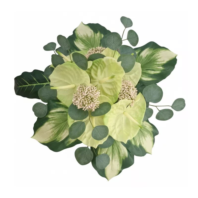 Stroik Na Cmentarz Premium Jak Żywy Sztuczny Anturium Limonkowe