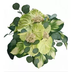 Stroik Na Cmentarz Premium Jak Żywy Sztuczny Anturium Limonkowe