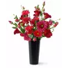 Elegancki Bukiet Nagrobny | Głęboka Czerwień & Bordo | Stabilizowany | Walentynki
