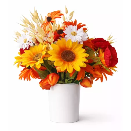 Bukiet kwiatów słoneczniki maki