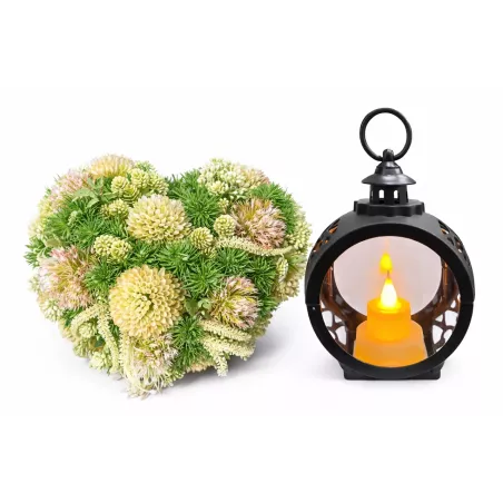 Stroik Nagrobny na Wszystkich Świętych | Stabilizowany | Kwiaty Jak Żywe